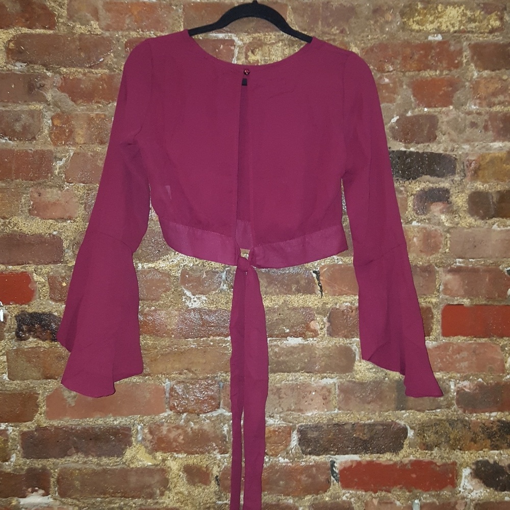 Cropped Red Blouse